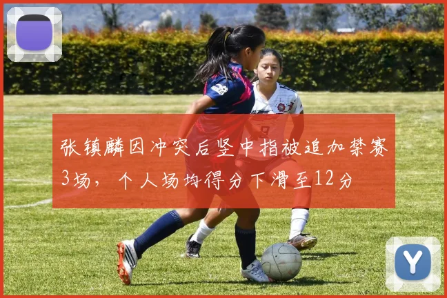 张镇麟因冲突后竖中指被追加禁赛3场,个人场均得分下滑至12分